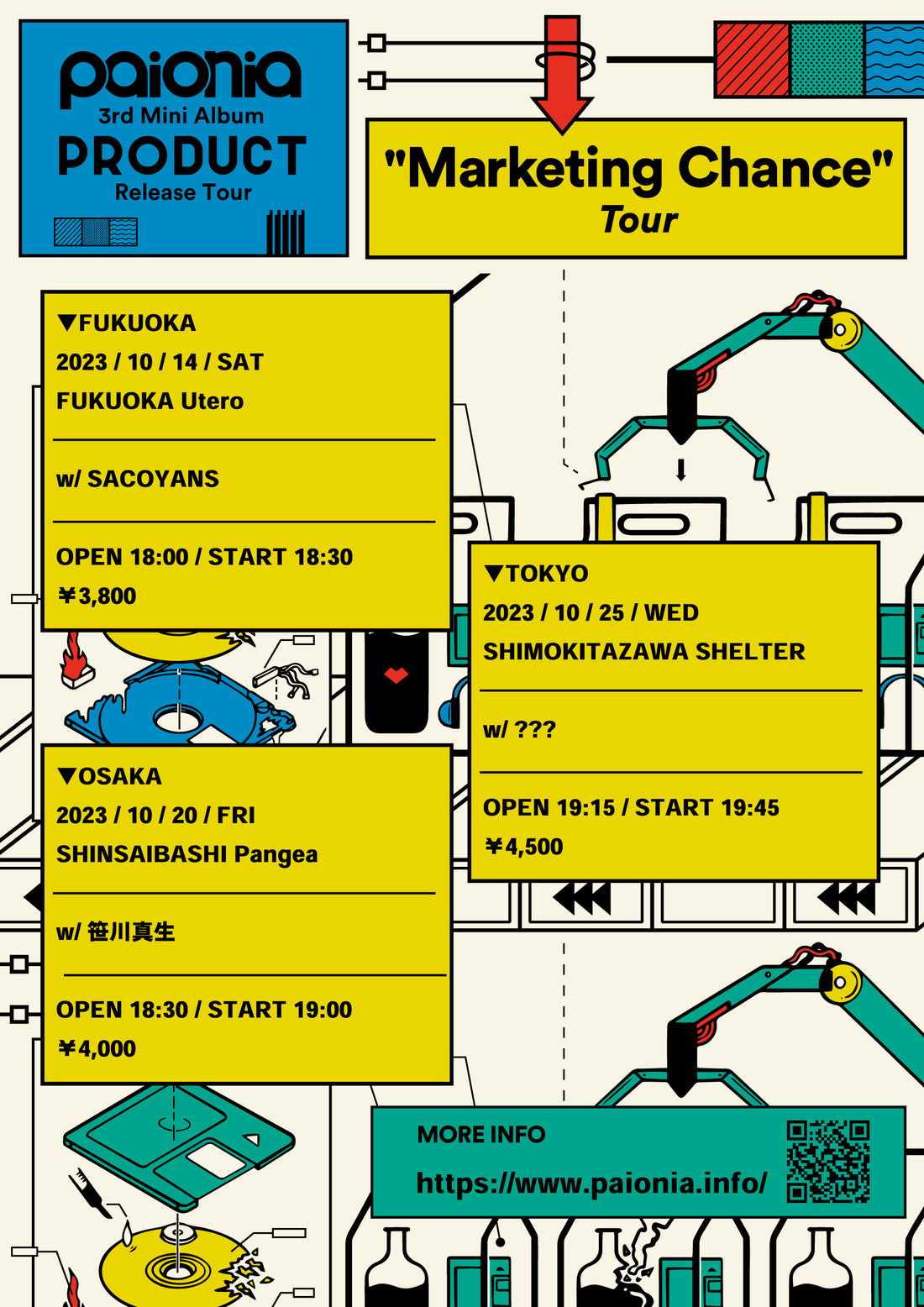 paionia 3rd Mini Album「PRODUCT」Release Tour "Marketing Chance" Tour -大阪編-