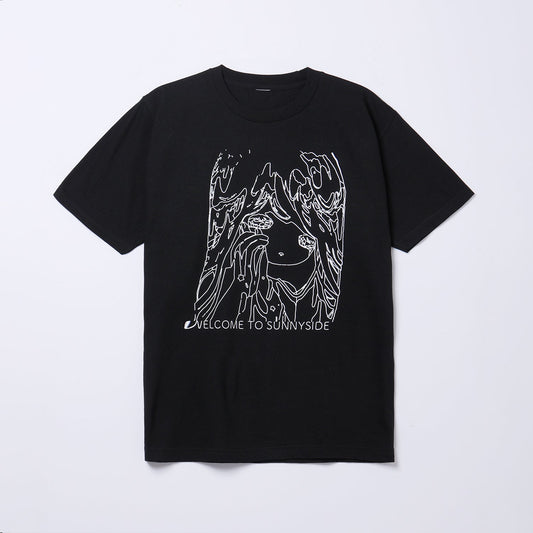 【笹川真生】サニーサイドTシャツ／BLACK